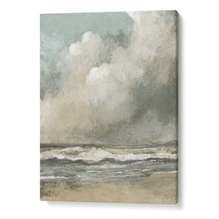 Misty Beach Landscape Scenery Painting