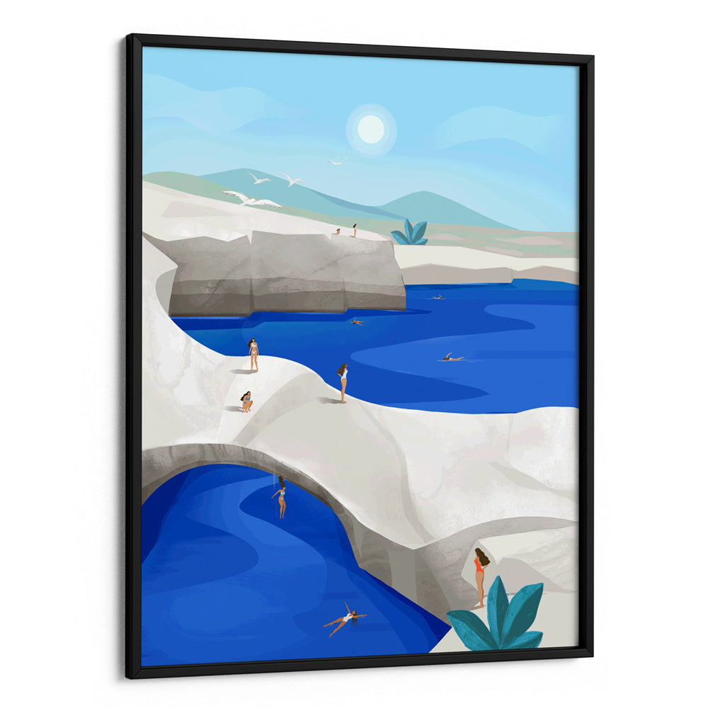 Cliff Jumping – Coastal Landscape Poster for Home Décor - XS / Matte Paper / Rolled Art - Nook At You