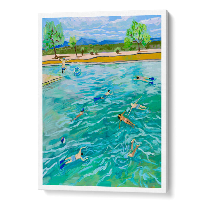 Nature's Swimming Pool Landscape Wall Art Painting Scenery Painting