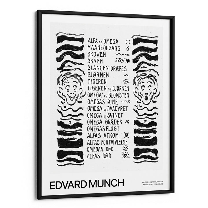 Edvard Munch - table of contents