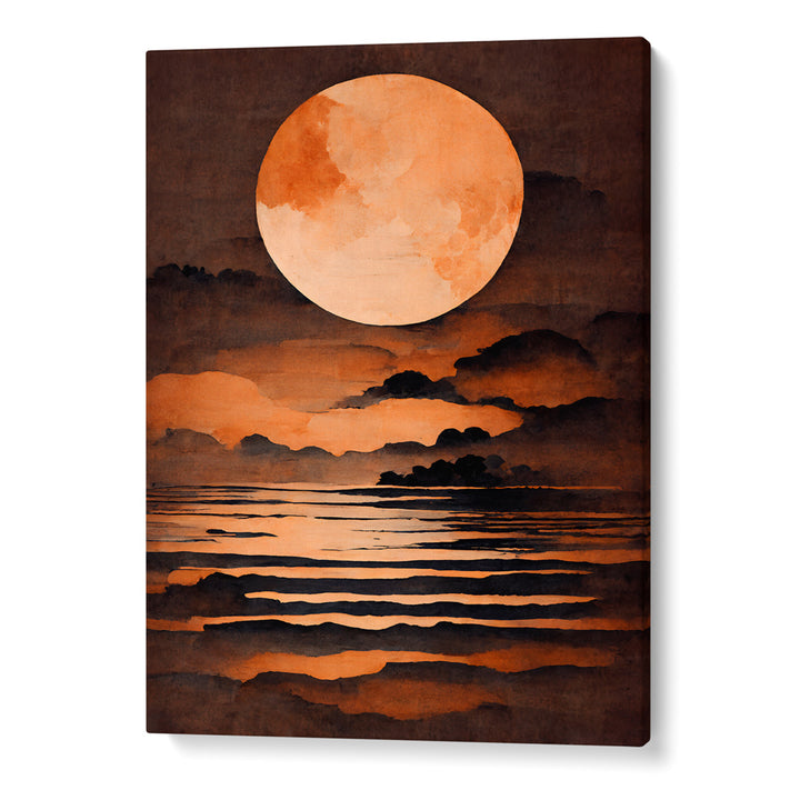 Full Moon Landscape Wall Art Painting Scenery Painting