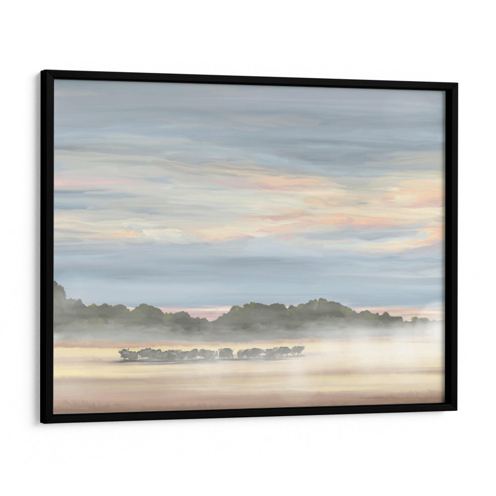 Buffalos In Botswana – Wildlife Landscape Canvas Print - XS / Matte Paper / Rolled Art - Nook At You