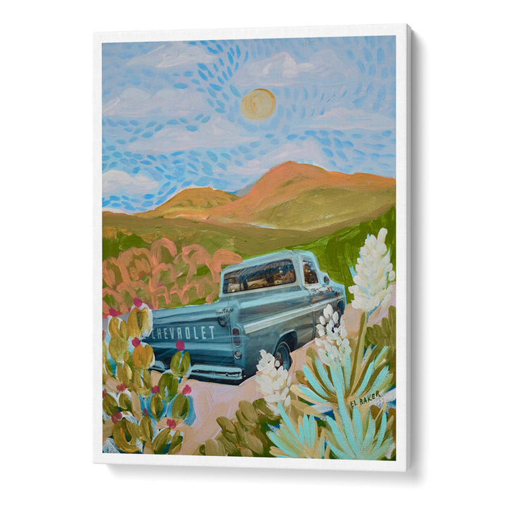The Drive Back Nature Canvas Paintings