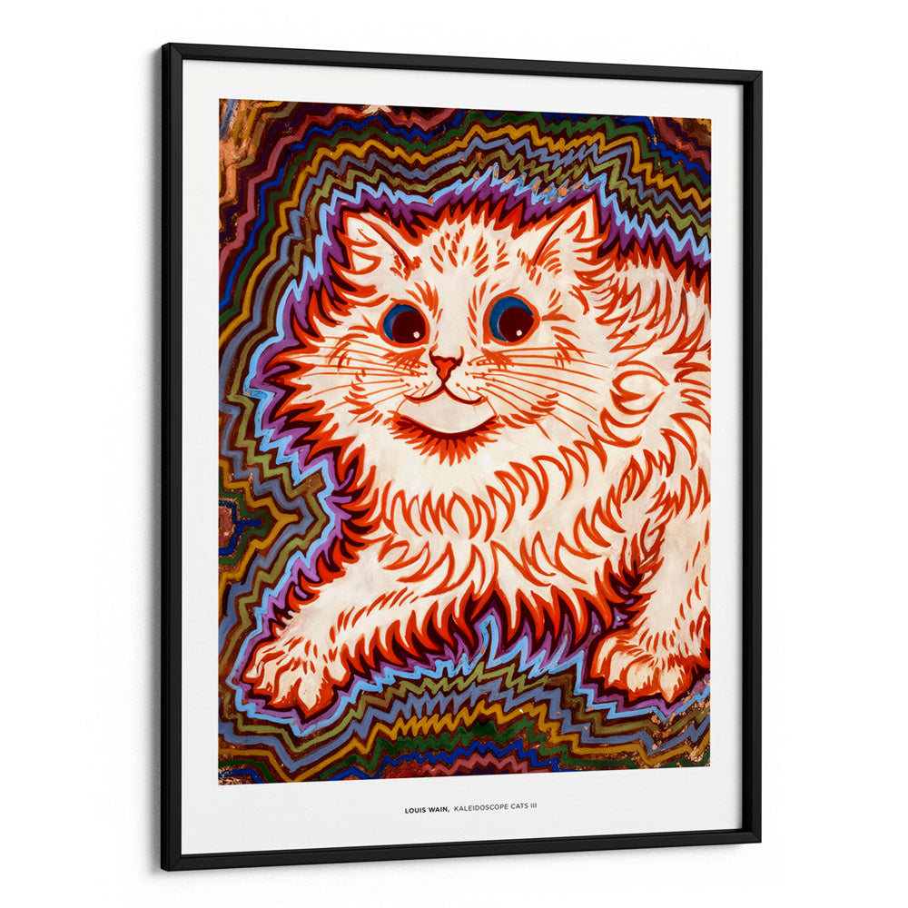 Louis Wain - Kaleidoscope Cats III Canvas Painting - XS / Matte Paper / Rolled Art - Nook At You
