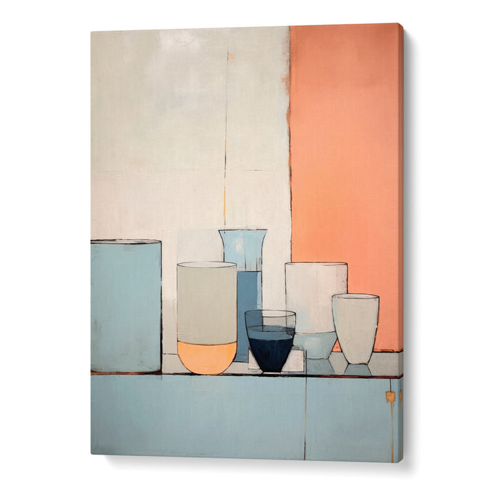Pastel Still Life Abstract Painting-Rolled Art-Nook At You