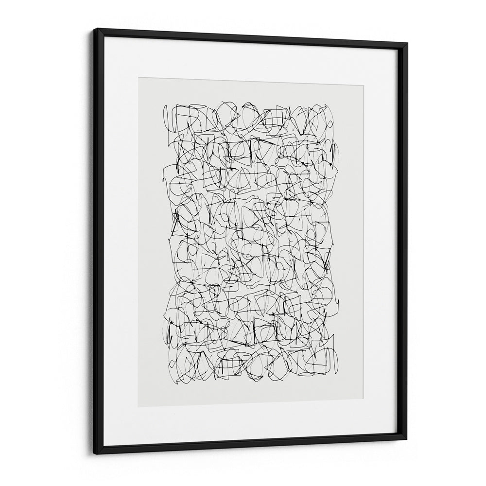 Circuitry Canvas Painting-Black Frame With Mount-Nook At You