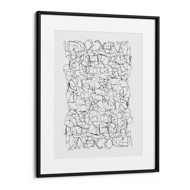 Circuitry Canvas Painting-Black Frame With Mount-Nook At You
