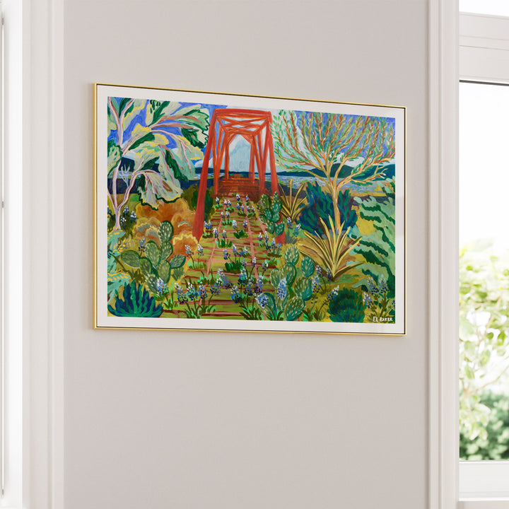 Sarah's Bridge Nature Canvas Paintings