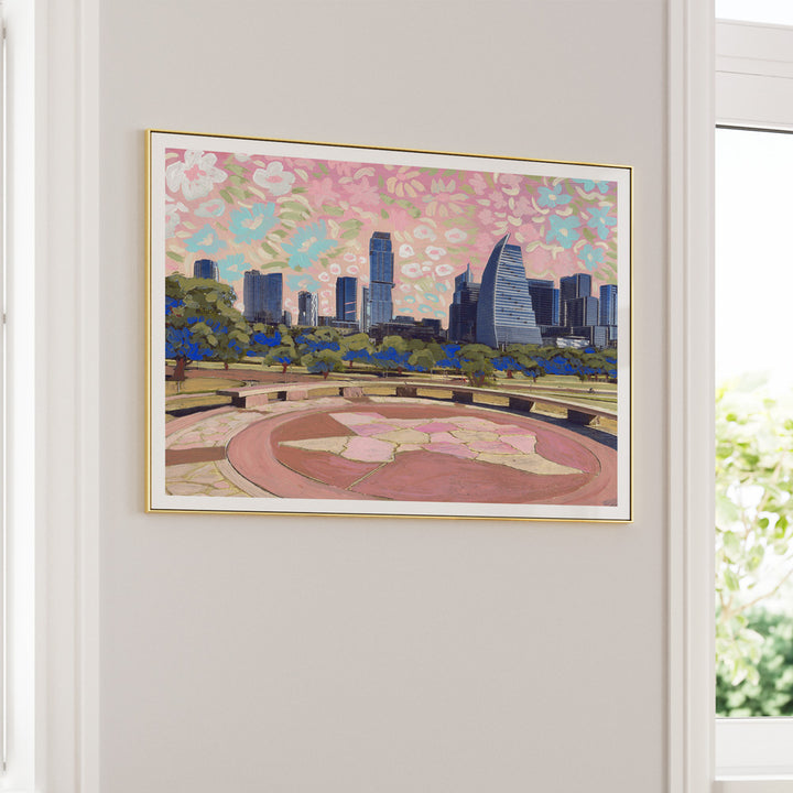 Pink Metropolitan Landscape Art