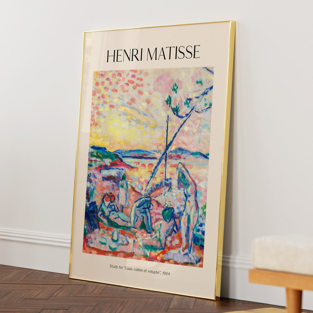 HENRI MATISSE - Study for Luxe, calme et volupté, 1904 Famous Painting - XS / Matte Paper / Rolled Art - Nook At You