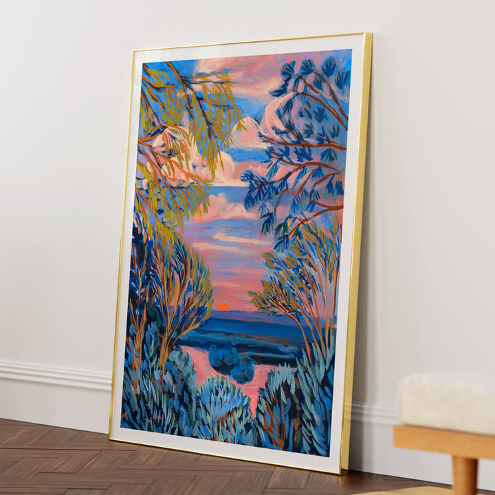 Verdant Vista Landscape Wall Art Painting Scenery Painting