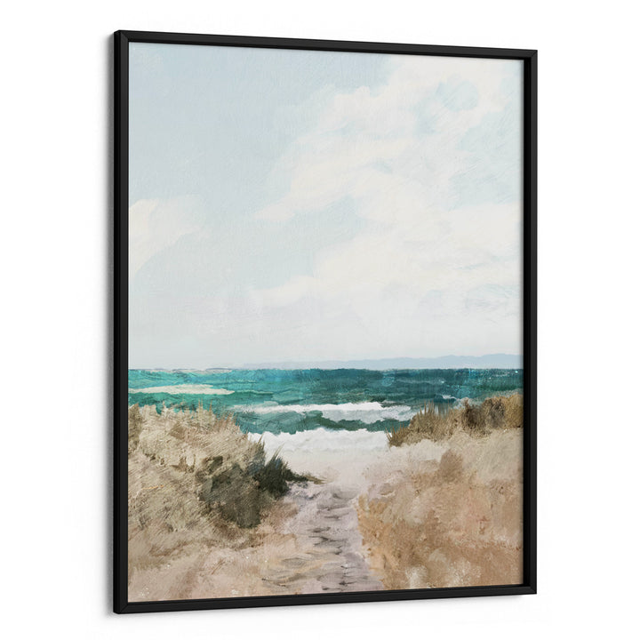 Beach Path Nature Canvas Paintings