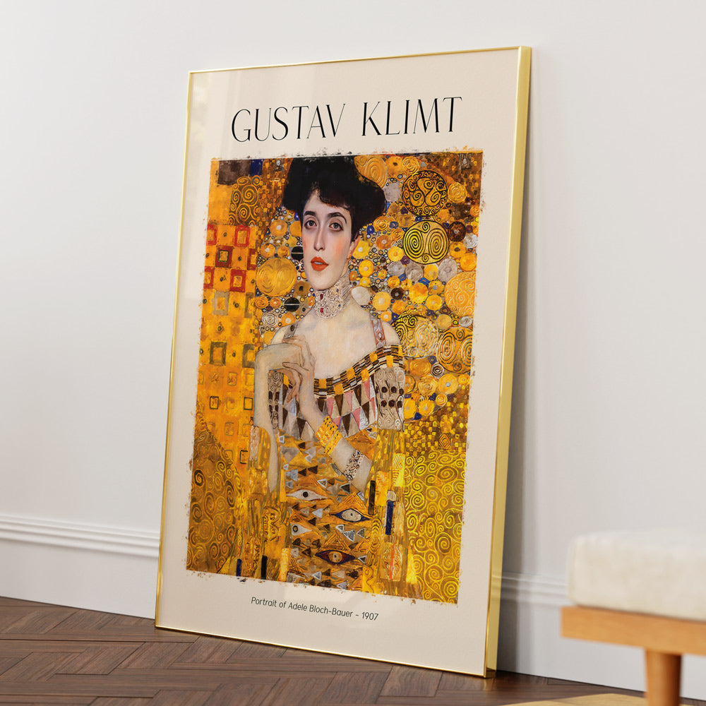 GUSTAV KLIMT - Portrait of Adele Bloch-Bauer I Wall Art Poster - XS / Matte Paper / Rolled Art - Nook At You