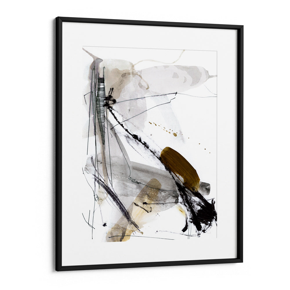 Lighthouse Canvas Painting-Black Frame With Mount-Nook At You
