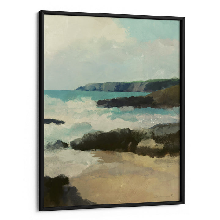 Rocky Beach Landscape Art-Gallery Wrap-Nook At You