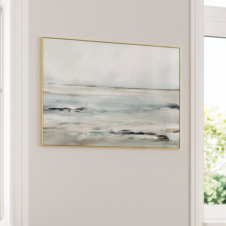 Sandybay Abstract Artwork-Gold Metal Frame-Nook At You