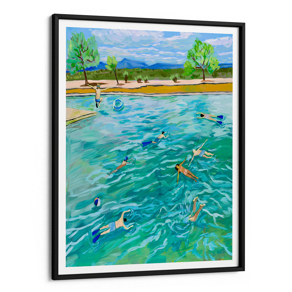 Nature's Swimming Pool Landscape Wall Art Painting Scenery Painting