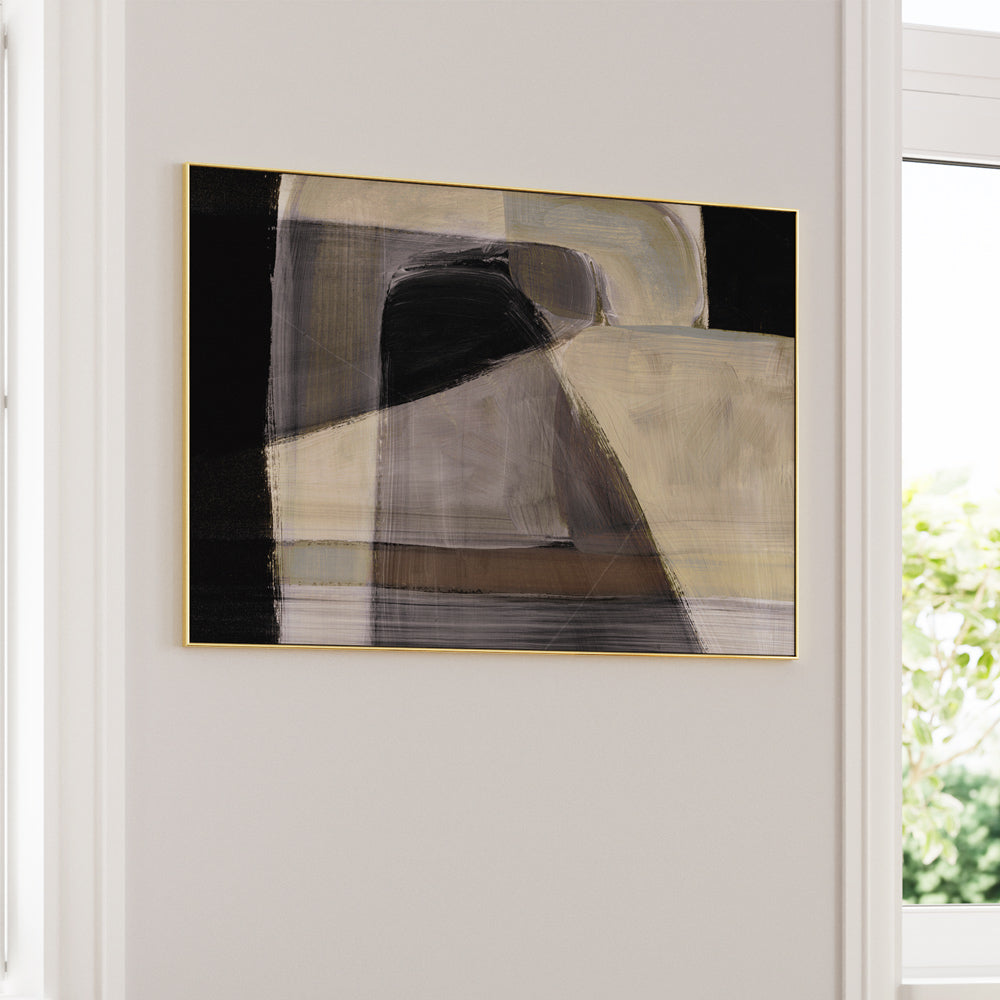 Moods Abstract Painting-Gold Metal Frame-Nook At You