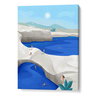 Cliff Jumping – Coastal Landscape Poster for Home Décor