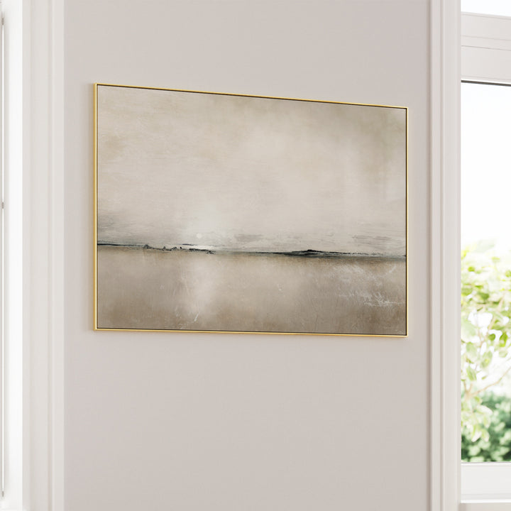 Sunglight Bay Abstract Artwork-Gold Metal Frame-Nook At You