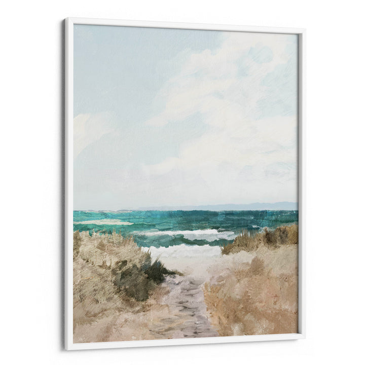 Beach Path Nature Canvas Paintings