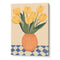 Yellow Tulips in Orange Vase Boho Art Painting