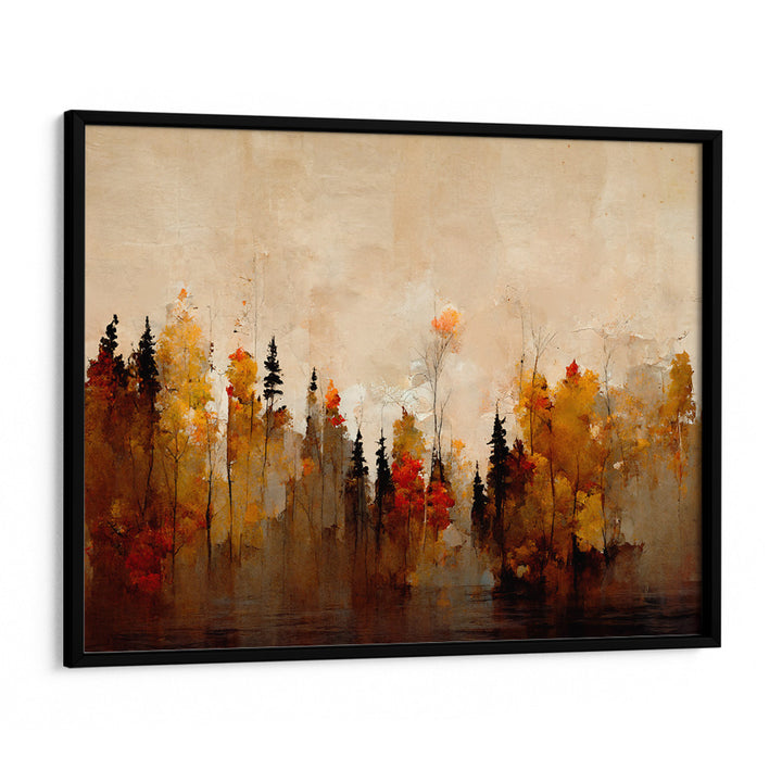 A Forest In Autumn Landscape Painting