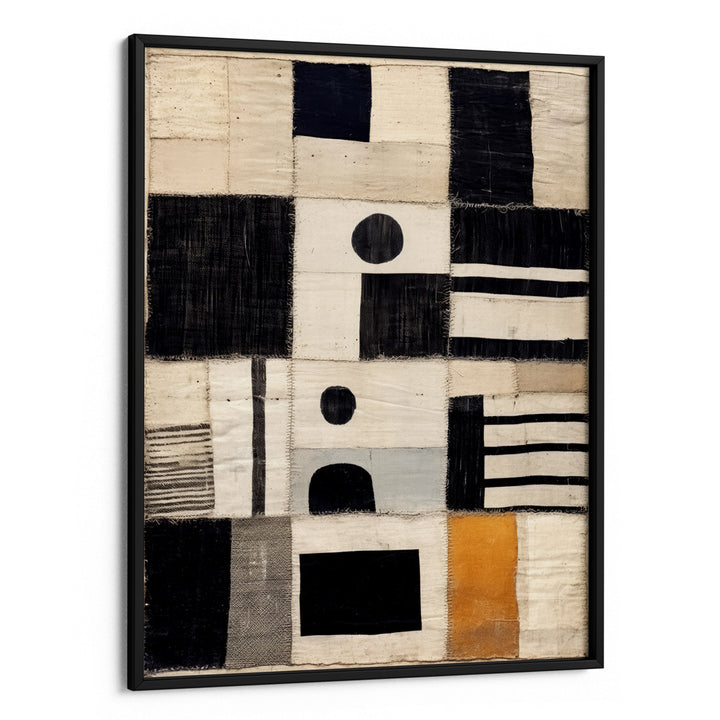 Sewn Fabric Abstract Painting-Rolled Art-Nook At You