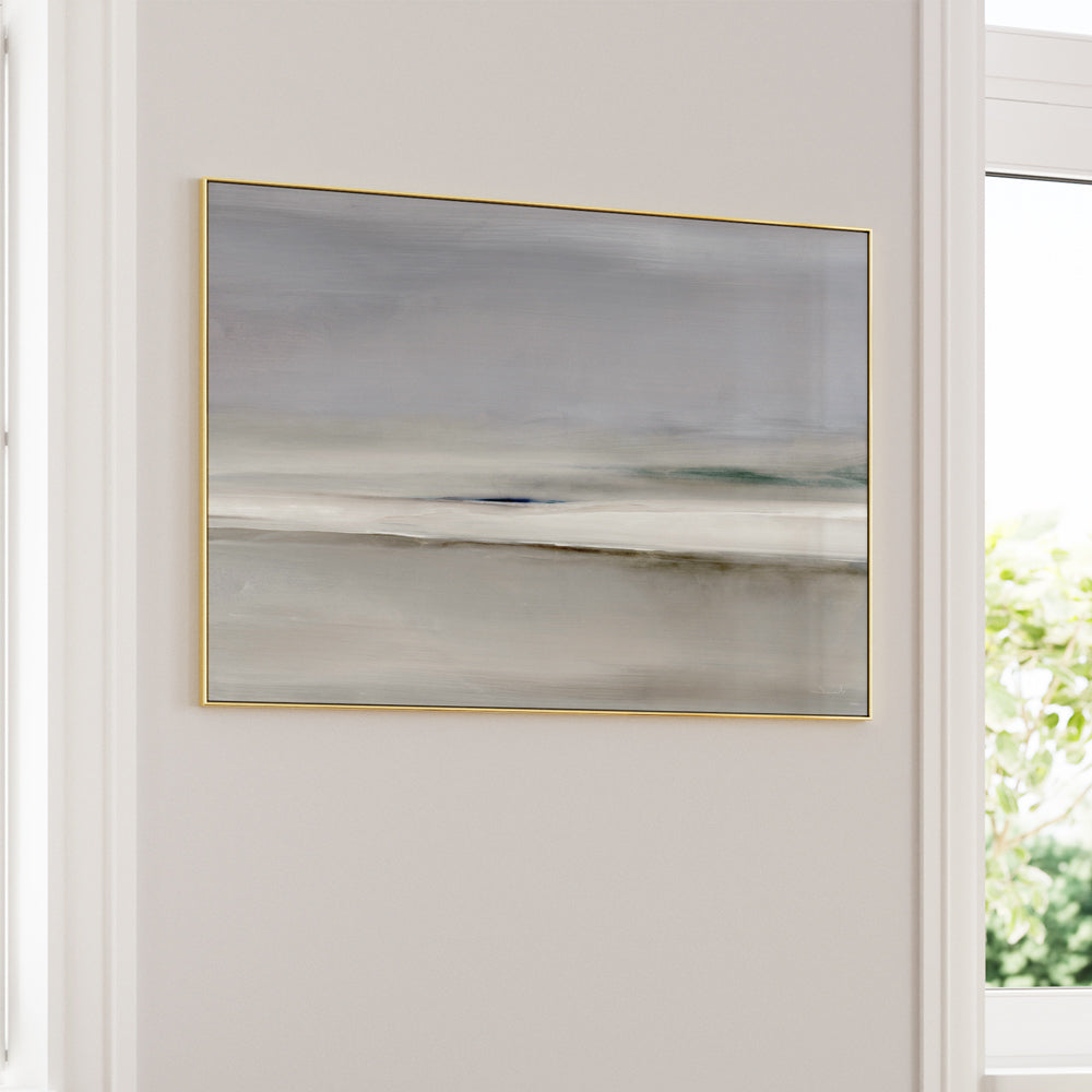 Horizon Abstract Artwork-Gold Metal Frame-Nook At You