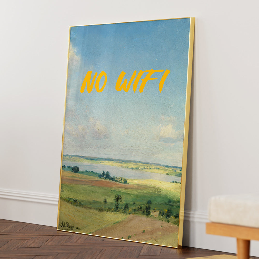 No Wifi Landscape Wall Art Painting Scenery Painting