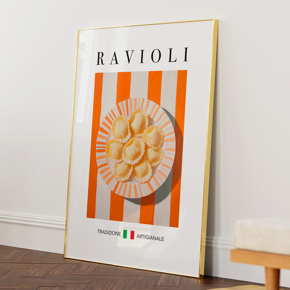Ravioli Wall Art Painting | Italian Kitchen Décor For Food Lovers ...