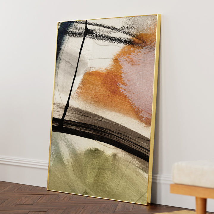 Light No. 2 Canvas Painting-Gold Metal Frame-Nook At You