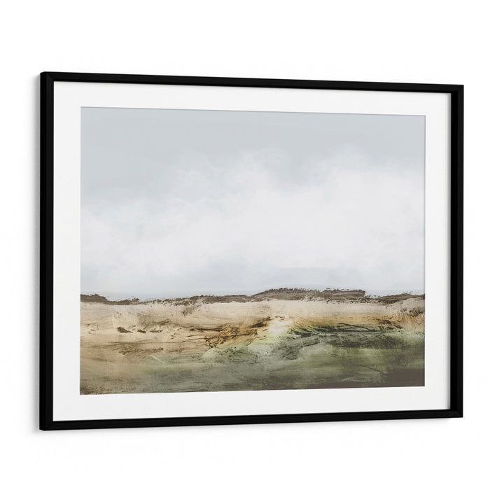 Cliffs Canvas Painting-Black Frame With Mount-Nook At You