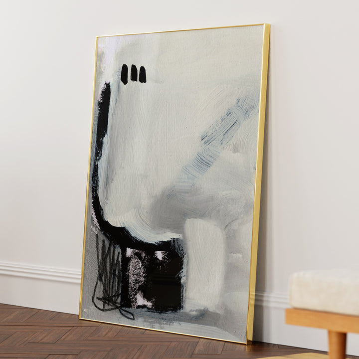 Beyond no.2 Abstract Artwork-Gold Metal Frame-Nook At You