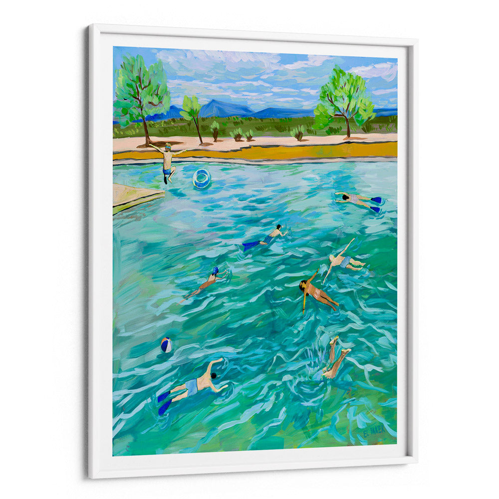 Nature's Swimming Pool Landscape Wall Art Painting Scenery Painting
