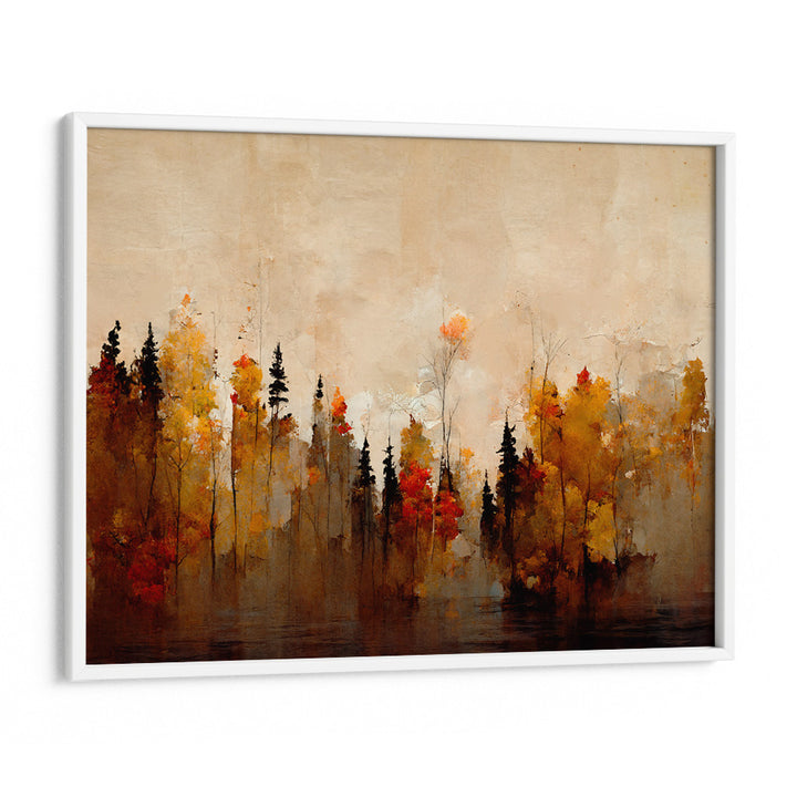 A Forest In Autumn Landscape Painting