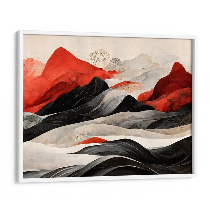 Red Mountains Art Landscape Painting