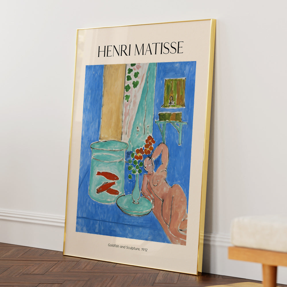 Goldfish and Sculpture, 1912 Framed Artwork - XS / Matte Paper / Rolled Art - Nook At You