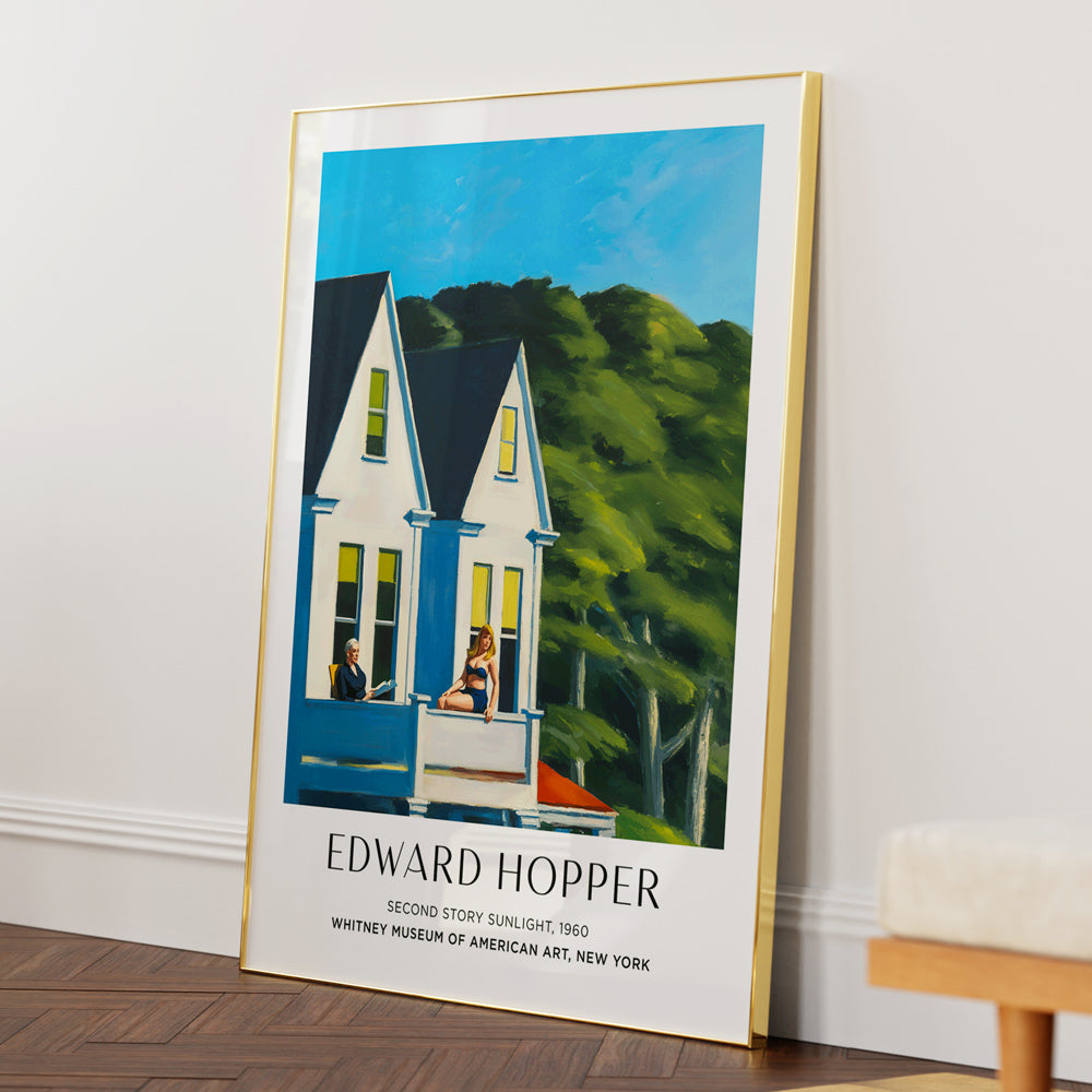 Edward Hopper - Second Story Sunlight Exhibition Poster - XS / Matte Paper / Rolled Art - Nook At You