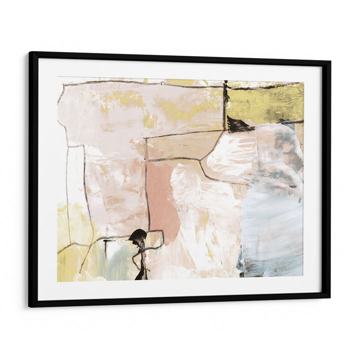 Abstract Pastels Abstract Art-Black Frame With Mount-Nook At You