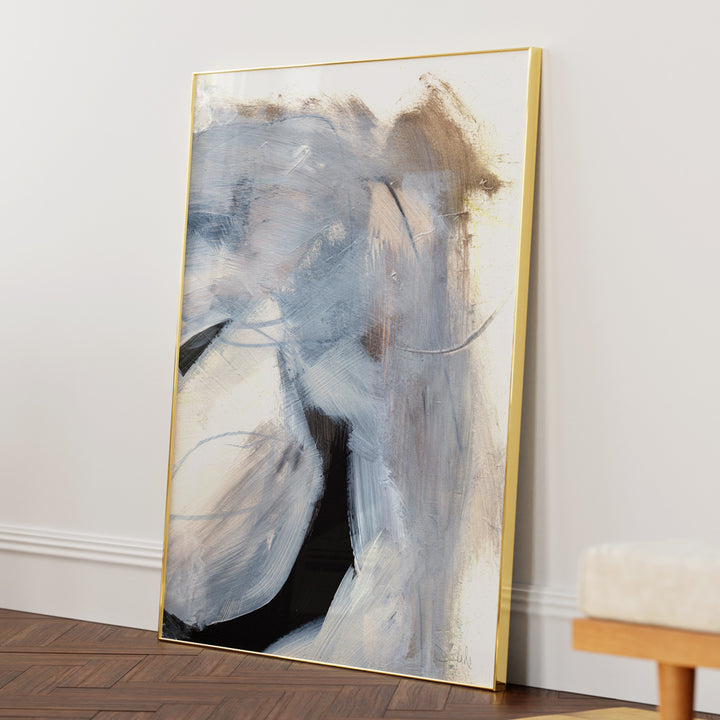 Windy Canvas Painting-Gold Metal Frame-Nook At You