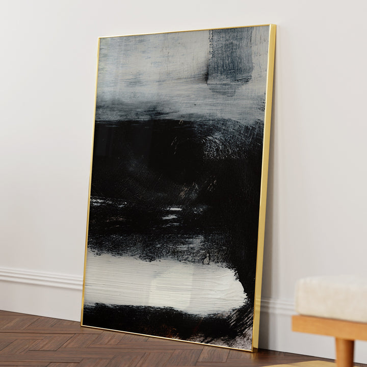 Stay Abstract Artwork-Gold Metal Frame-Nook At You