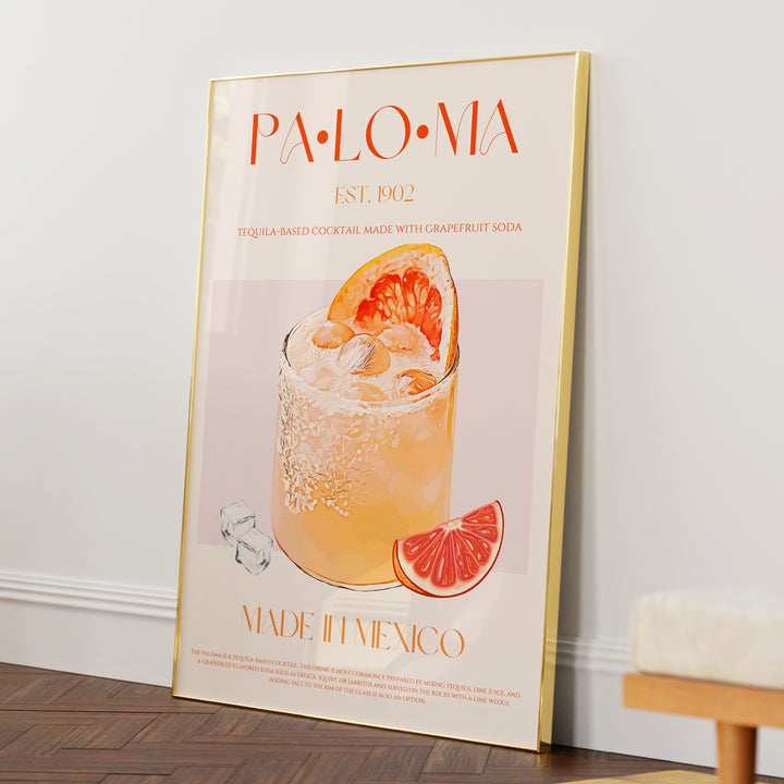 Tequila Sunrise Sip Wall Art Print