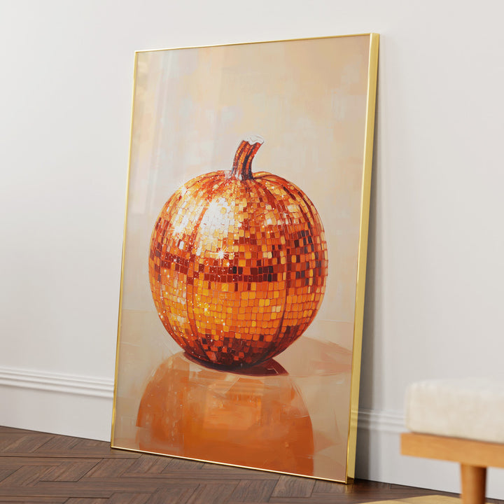 Disco Ball Pumpkin