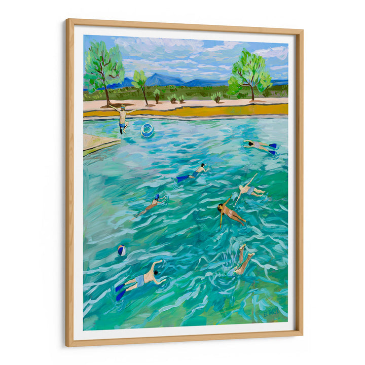 Nature's Swimming Pool Landscape Wall Art Painting Scenery Painting