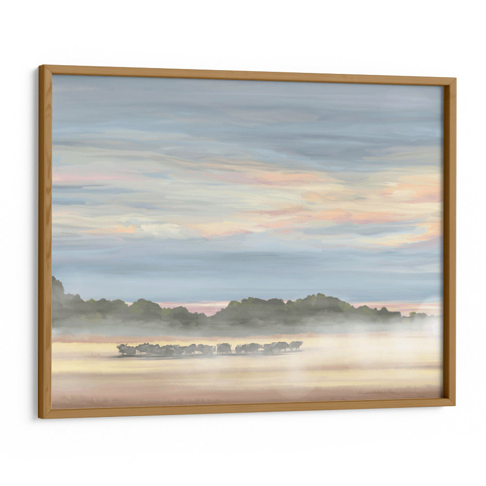Buffalos In Botswana – Wildlife Landscape Canvas Print - XS / Matte Paper / Rolled Art - Nook At You