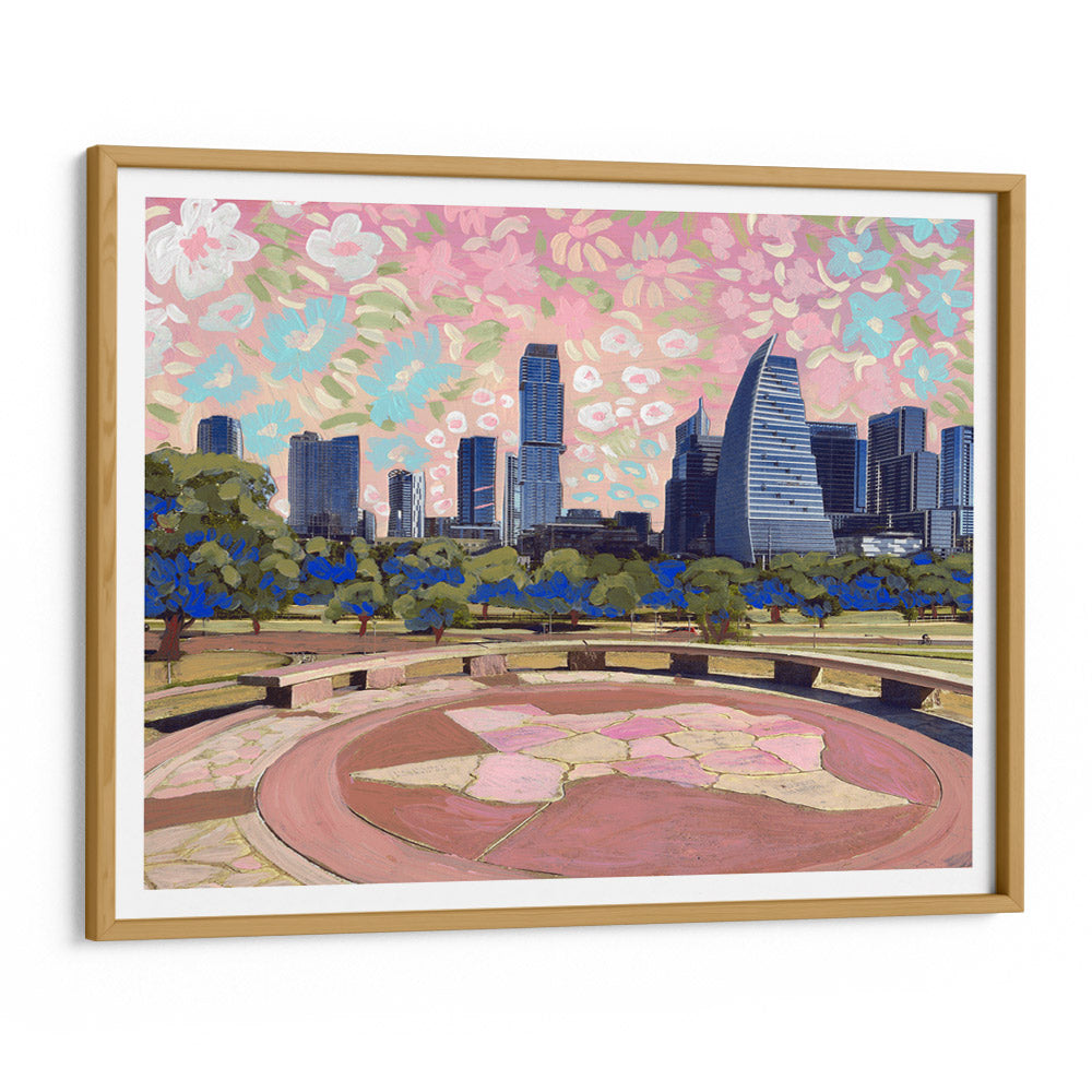 Pink Metropolitan Landscape Art