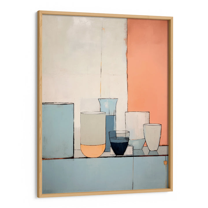 Pastel Still Life Abstract Painting-Wooden Frame-Nook At You