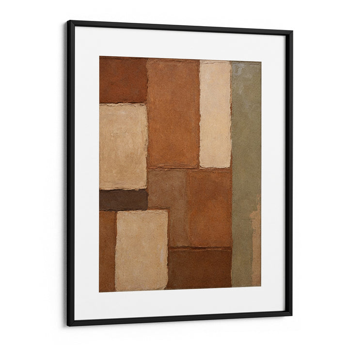Arcilla Abstract Painting-Black Frame With Mount-Nook At You