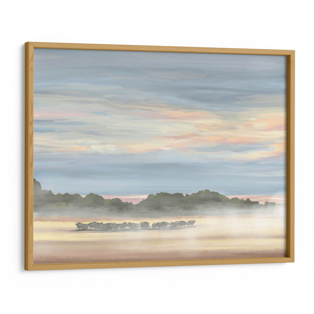 Buffalos In Botswana – Wildlife Landscape Canvas Print - XS / Matte Paper / Rolled Art - Nook At You